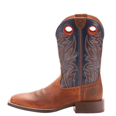 Ariat Sport Sidebet - Western Laarzen Koper / Donkerblauw Heren - 36966-806